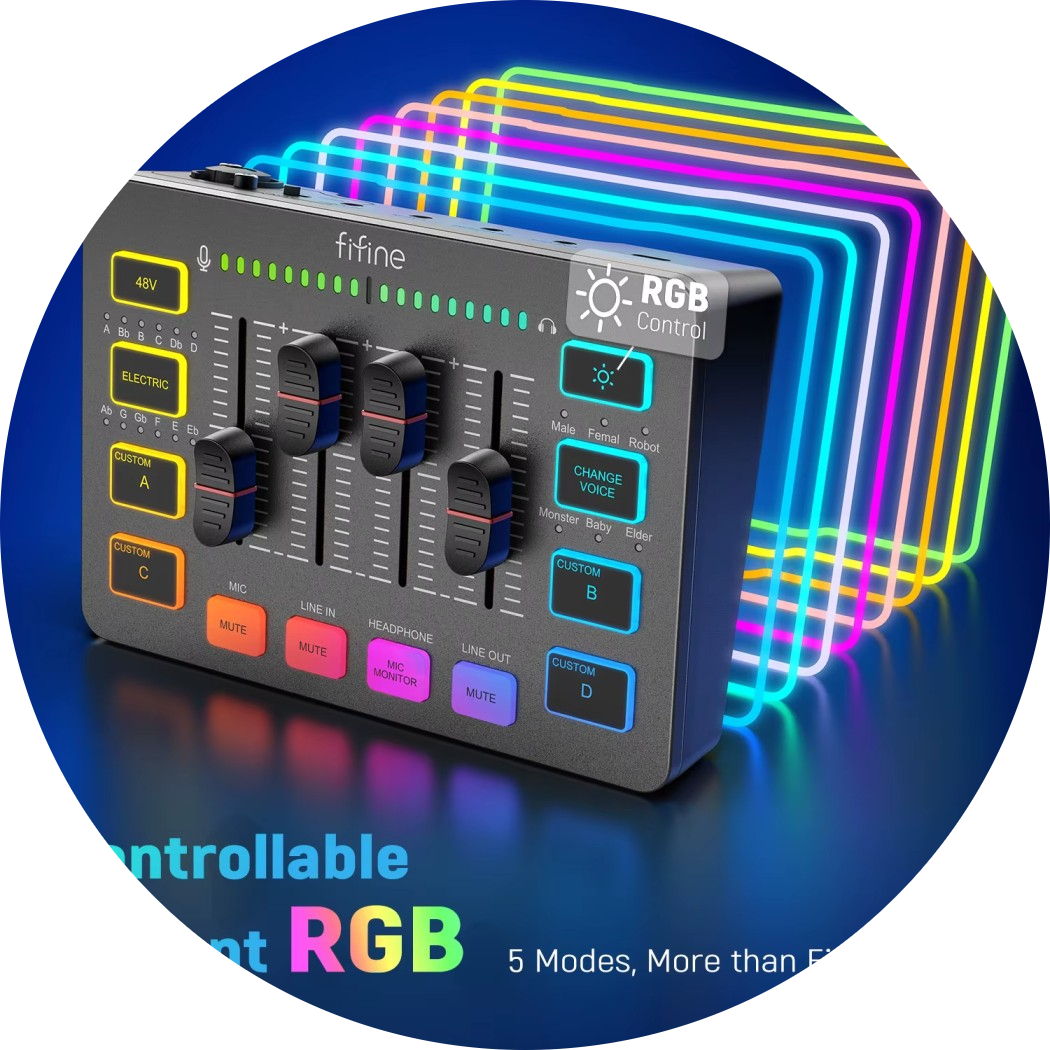 ميكروفونات وميكسرات الصت للألعاب